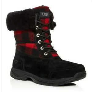 NWT UGG Butte Redwood Boots Plaid Style